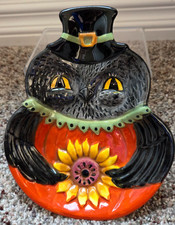 Johanna Parker Halloween Thanksgiving Fall Harvest Crow Sunflower Spoon Rest