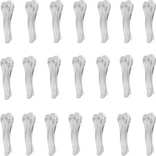 30pcs U Shape Clear Durable Plastic Alligator Clips Shirts Folding Ties Socks...