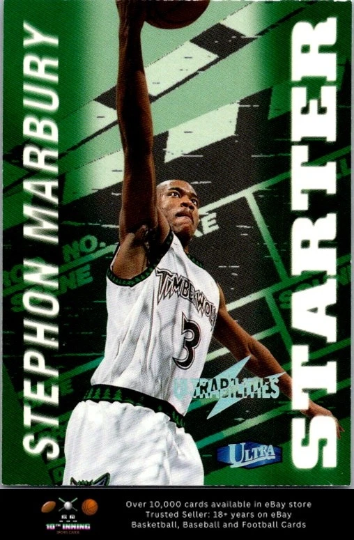 Fleer Stephon Marbury Basketball 1997-98 Season Sports Trading