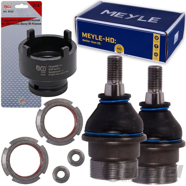 2X Meyle HD Traggelenk + ZapfenschlÜSsel Unten FüR Mercedes M-KLASSE W163 ML-image