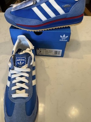 Adidas Lifestyle SL 72 RS athletic shoe Men's Size: 7 Blue, Red & White NIB