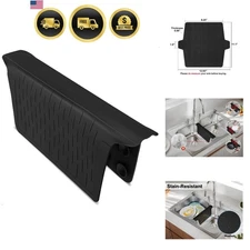 Kitchen Sink Mat Silicone Protector Divider No Odor Stain Free Soft 12.83x11.1