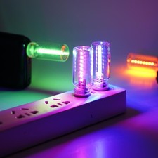 NEW Portable USB Plug in LED Mini Night Car Atmosphere Lights Lamp Mobile R4U0