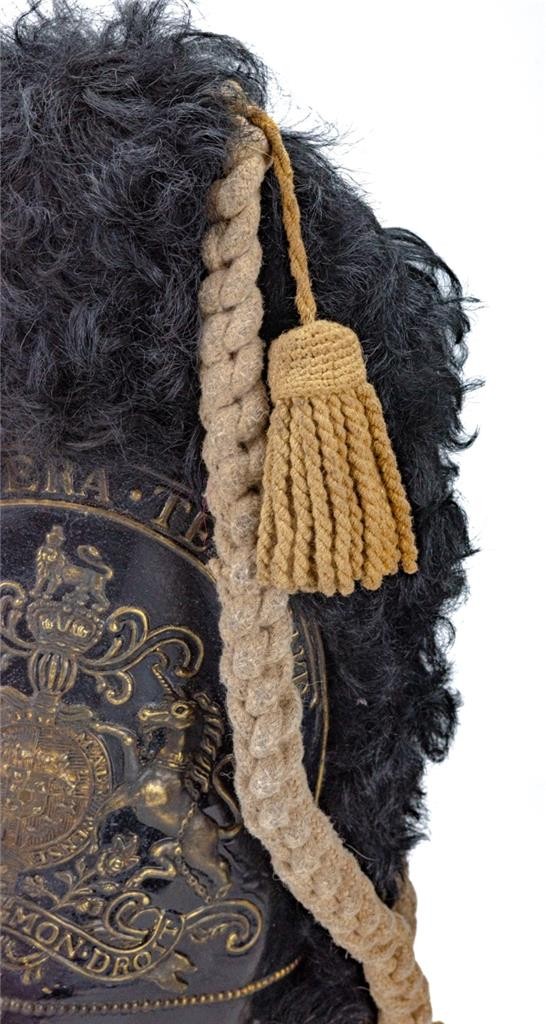 RARE 19th C. DUKE of LANCASTER REGT. WAR of 1812 GRENADIER BEARSKIN MITRE HAT