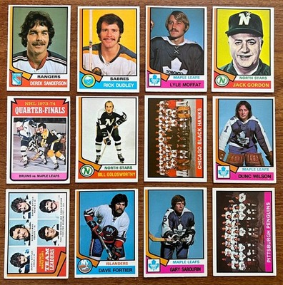 1974-75 O-Pee-Chee Hockey *You Pick* Combined Shipping #200-396