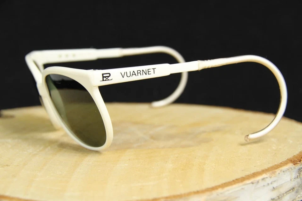 Gafas de sol vintage Vuarnet 002 blanco glaciar gancho con cable PX3000 lentes minerales 359 $ Foto 3 de 4