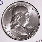 1954-D Franklin Half Dollar, Ch. BU #2998