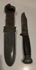 Vintage US Navy U.S.N. Mark 1 PAL RH35 Fighting Knife With Sheath