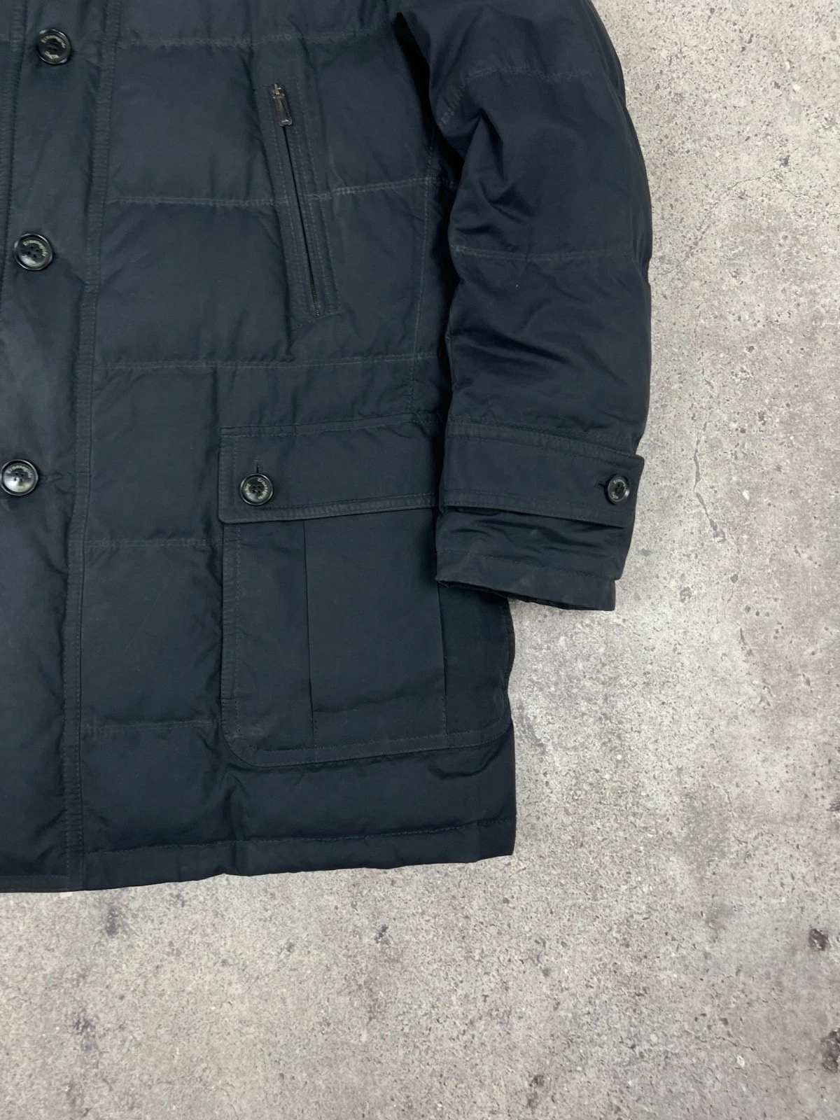 Ermenegildo Zegna Goose Down Jacket Navy Men's size 50 - product detail image 6