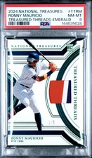 Ronny Mauricio 2024 NT Treasured Threads Emerald (Bookend #1/5) PSA 8