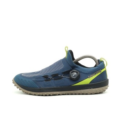 Saucony Herren Switchback Sportschuhe Blau/Gelb Trail Laufschuhe EU 40