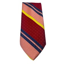 Wemlon by Wembley Vintage Stripe Tie 52" x 4" Geometric Texture 70s Menswear