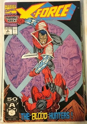 X-Force #2 2nd Appearance of Deadpool! 1991 Marvel Comics Fine