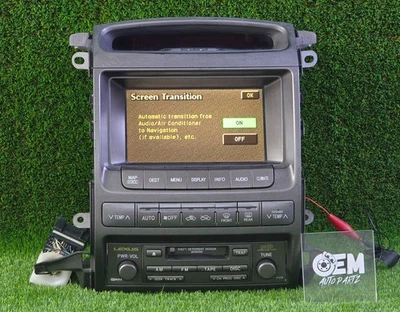 Lexus GX470 2003-2005 Écran De Navigation Avec Récepteur Radio 86111-60120 OEM - Photo 1/4