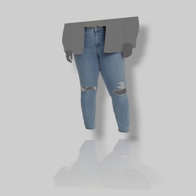 Levi's Womens Blue 721 High-Rise Skinny Jeans Pants Size 18W