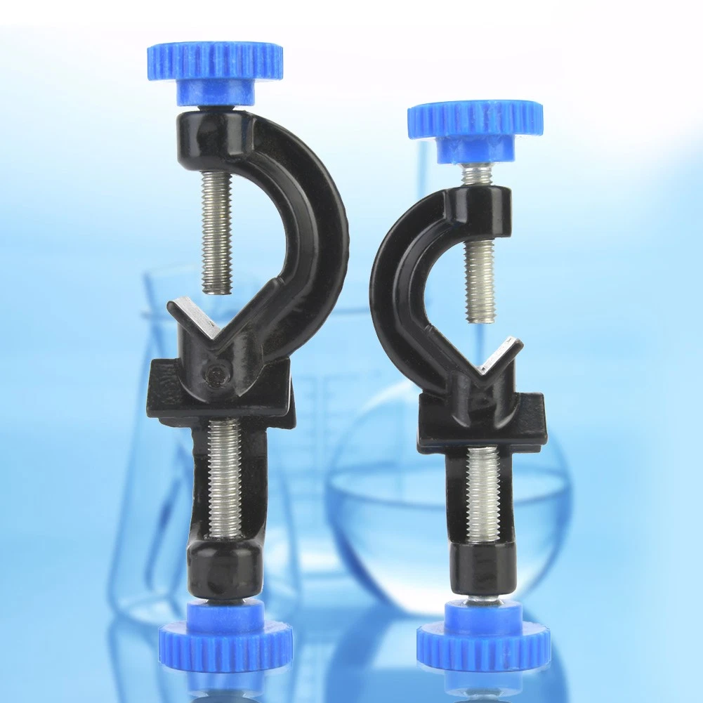 Lab Stand Clamp Holder Durable Fixture Support For Laboratory Black
