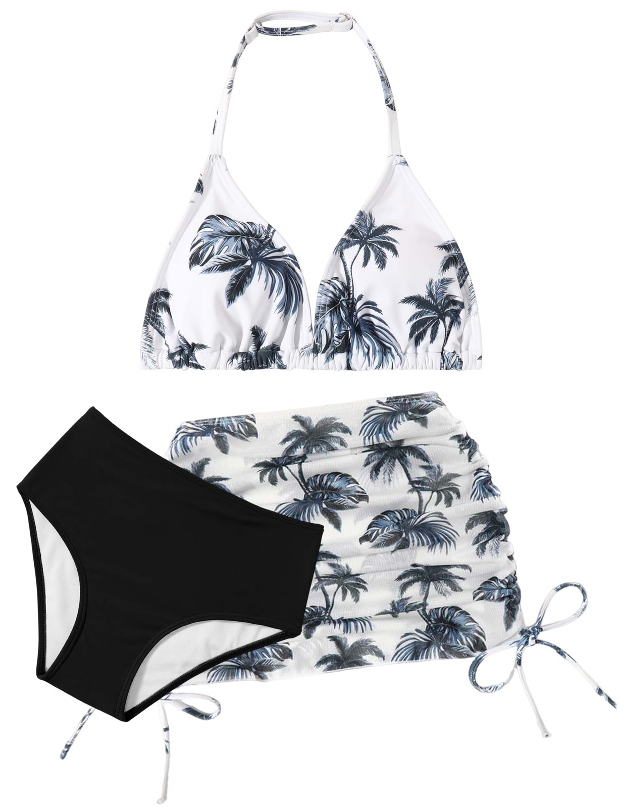 Maillot de bain de luxe pour filles ensemble bikini 3 pièces en textile premium