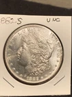 1882-S Morgan Silver Dollar Silver Coin, GEM BU