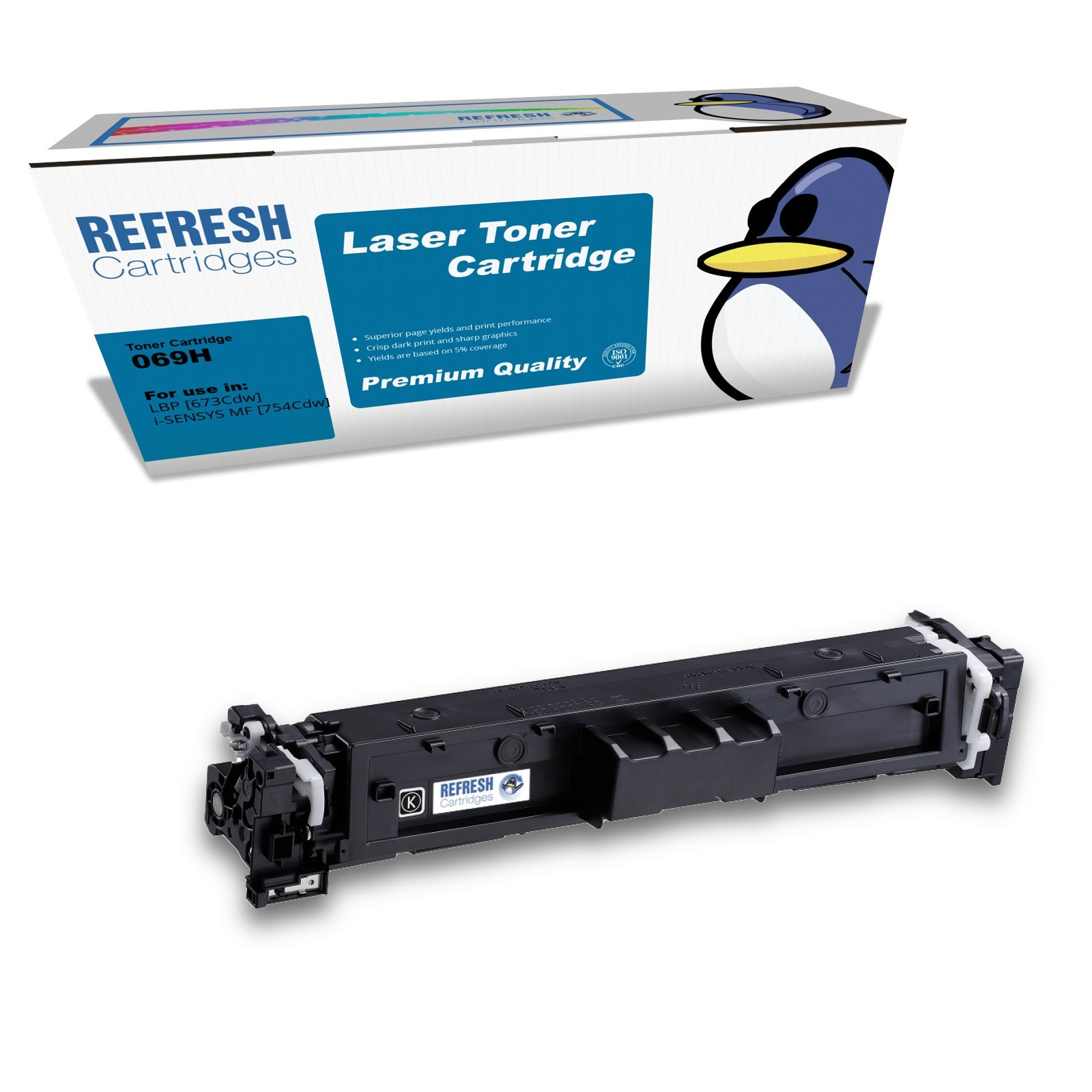 Refresh Cartridges Black 069H Toner Compatible With Canon Printers