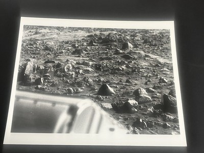 Original NASA MARS Photo July 24, 1976 Viking 1 Lander rare 1st Generation Photo