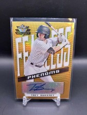 2021 Leaf Valiant Trey Sweeney Fearless Phenoms Gold Auto /10 Yankees A16