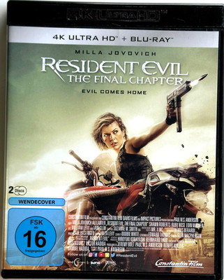 Resident Evil The Last Chapter | Blu-ray + 4K Ultra HD | Audio EN/IT | Zone B