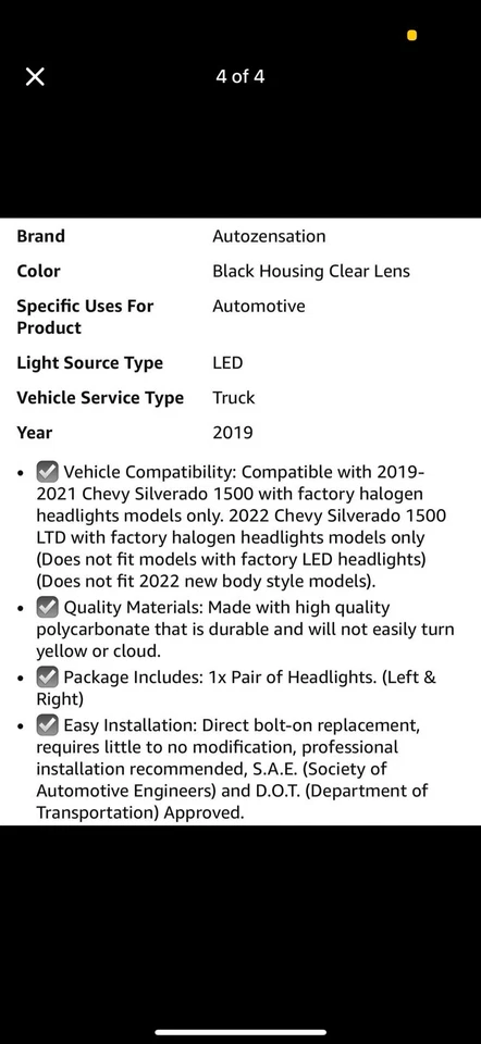 Faros nuevos para Chevy Silverado Foto 4 de 4