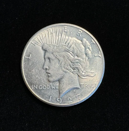 AU 1927 Peace Dollar