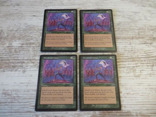 4x Skyshroud Claim - NM/EX - Nemesis - English - OOP MTG Dual Land Search