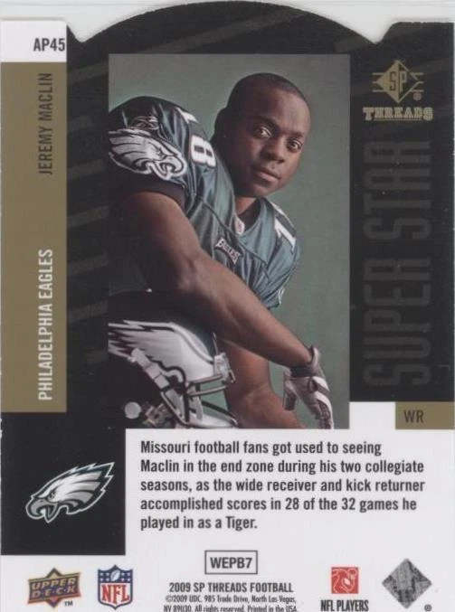 2009 SP Threads Jeremy Maclin #AP45