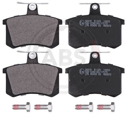 A.B.S. 36818 Bremsbelagsatz, Scheibenbremse Hinten FüR Alfa Romeo Audi Fiat-image