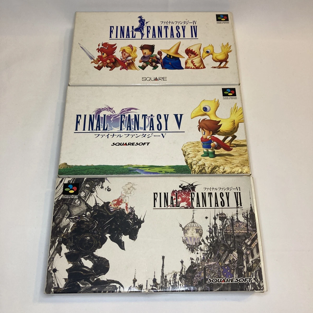 Final Fantasy IV V VI Boxed Super Famicom Nintendo Japan Import FF4 FF5 FF6 SFC | eBay