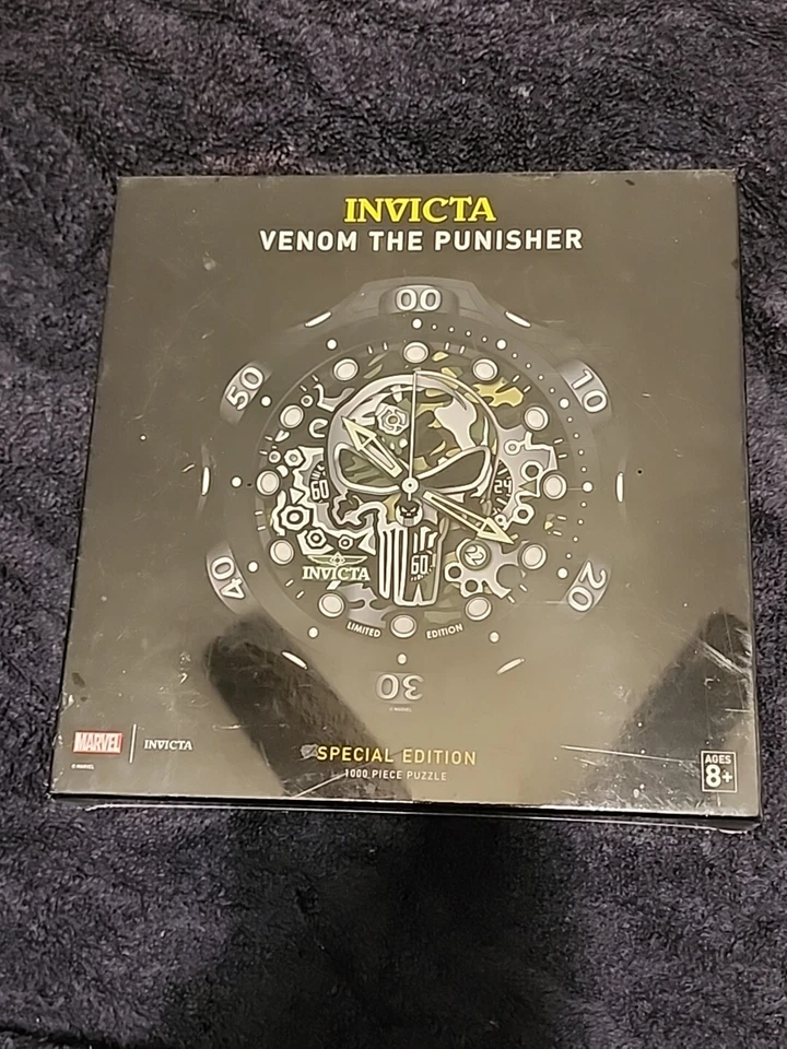 VENOM THE PUNISHER INVICTA MARVEL 19.75'' 1000-PIECE ROUND PUZZLE BRAND NEW - Image 2 of 2