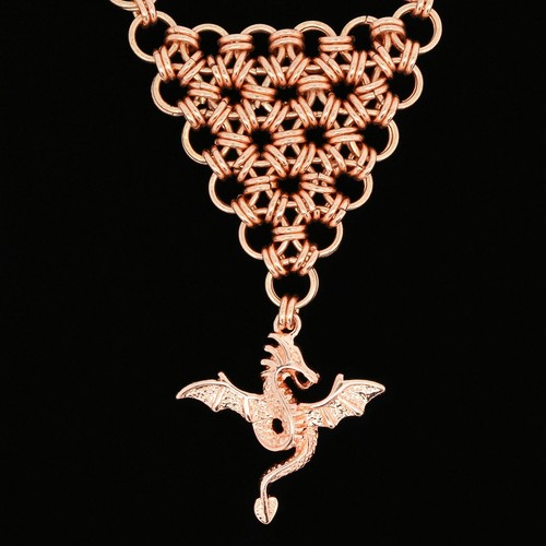 Handmade Rose Gold Copper Chainmail 