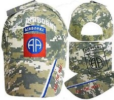 Official US Army Licensed 82nd Airborne Div w/ Shadow on the side Hat Cap Camo