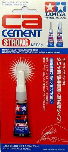 CA STRONG CEMENT FOR PHOTO-ETCHED RESIN AND METAL PARTS #87139 TAMIYA - 第 1/1 張圖片