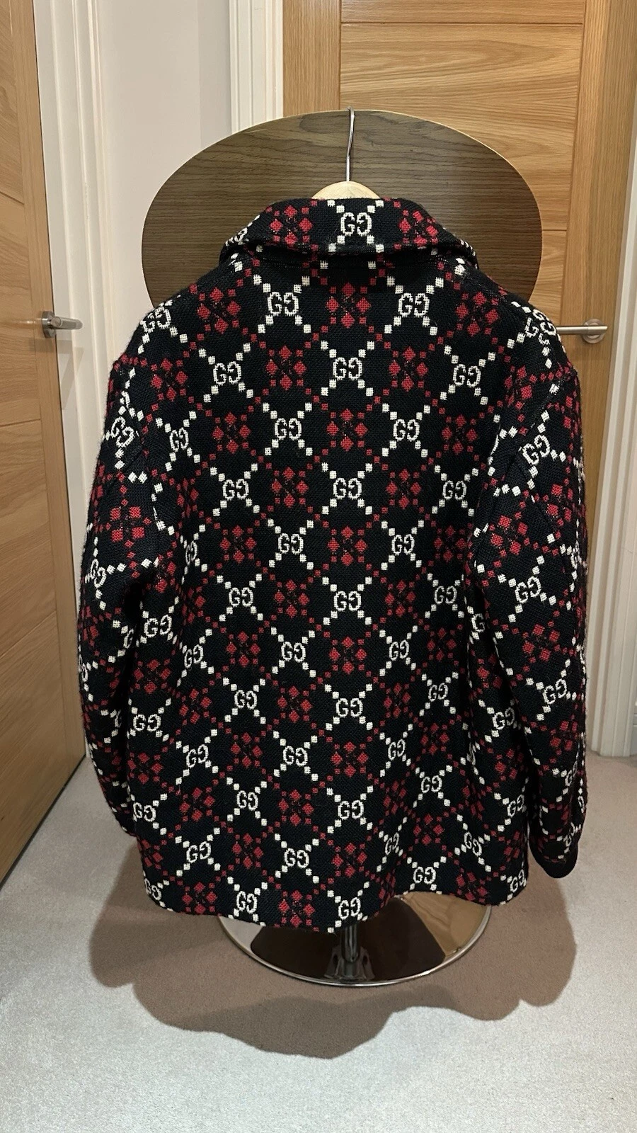 Giacca di lana Gucci Macro GG Diamond