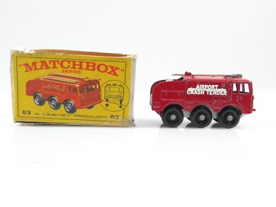 Matchbox Lesney 63 Fire Fighting Crash Tender