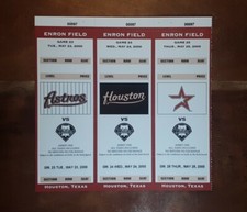 Pat Burrell #1 Draft Pick MLB Debut + HR #1 (3-Ticket Panel/Sheet) 2000 Phillies