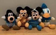 Walt Disney 1984 Mickey's Christmas Carol Plush SET 4 Hardee's