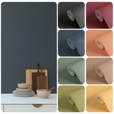 Tapete Uni Farbe Design Struktur Wand 3D Vlies Modern Weiß Grün Einfarbig