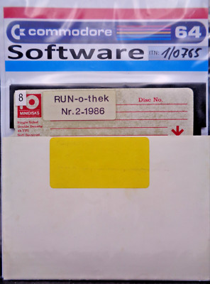COMMODORE 64/128 -- RUN-O-THEK NR. 2-1986 (RUN MAGAZIN - DISK)