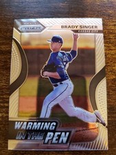 2020 Panini Prizm Baseball WARMING IN THE PEN WIP-13 Brady Singer - KC Royals