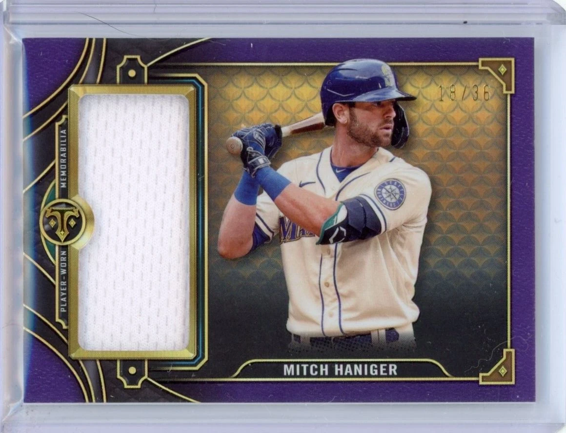 2022 Topps Triple Threads Mitch Haniger Jersey Relic #d 18/36 Seattle  Mariners