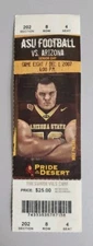 Arizona State Sun Devils Arizona Wildcats Football Ticket 12/1 2007 Mike Pollak