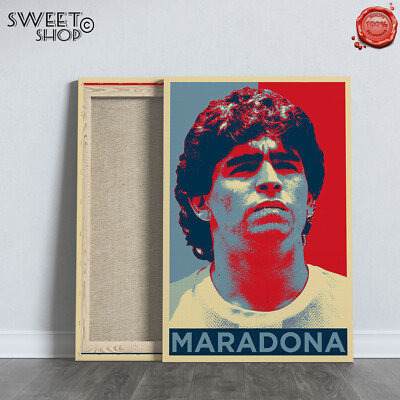 MARADONA GEMÄLDE POP ART LEINWANDDRUCK HOHE QUALITÄT MODERNE KUNST PIBE DE ORO
