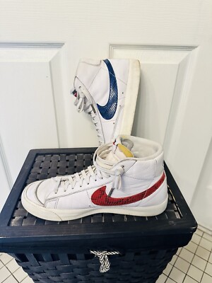 Nike Blazer Mid 77 Red & Blue Size 10 CW7073 100 great condition 