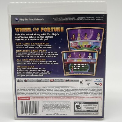 Wheel of Fortune (PS3, PlayStation 3) CIB Complete W/ Manual Wheel of Fortune (PS3, PlayStation 3) CIB Complete W/ Manual