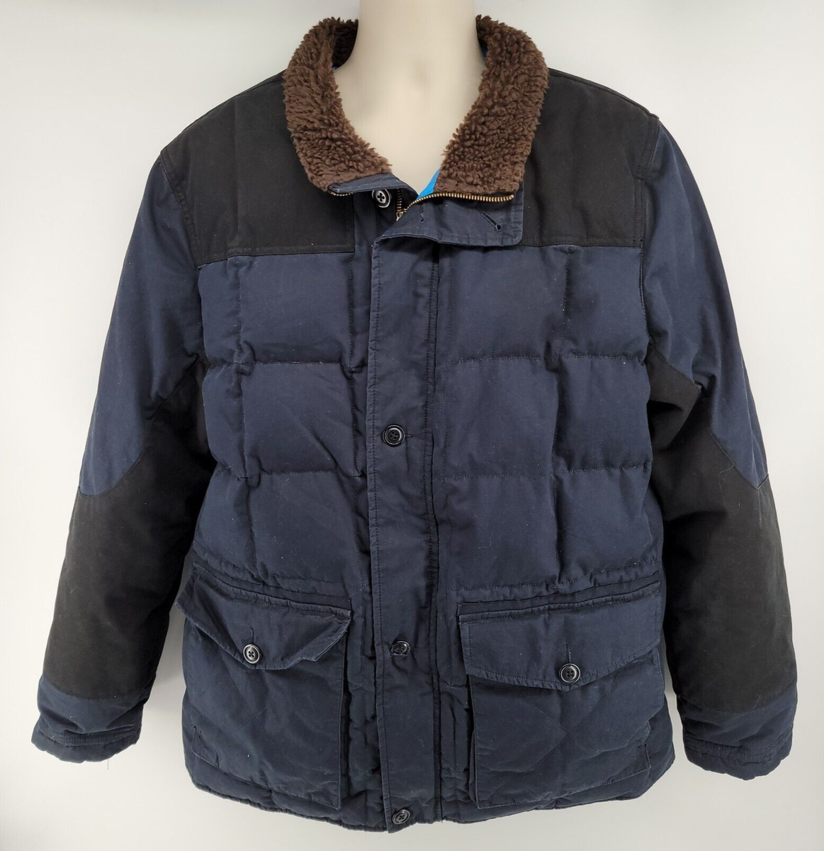 Eddie Bauer Yukon 550 Down Coat Jacket Quilted Parka Mens Size XL