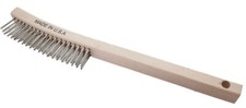 192SS Weiler Handle Scratch Brush Stainless Steel .012" 3 x 19 Made in USA